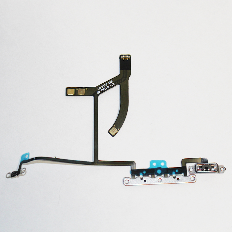 Volume Button Flex Cable Part with Metal Plate (without Logo) for iPhone XS Max 6.5 inch